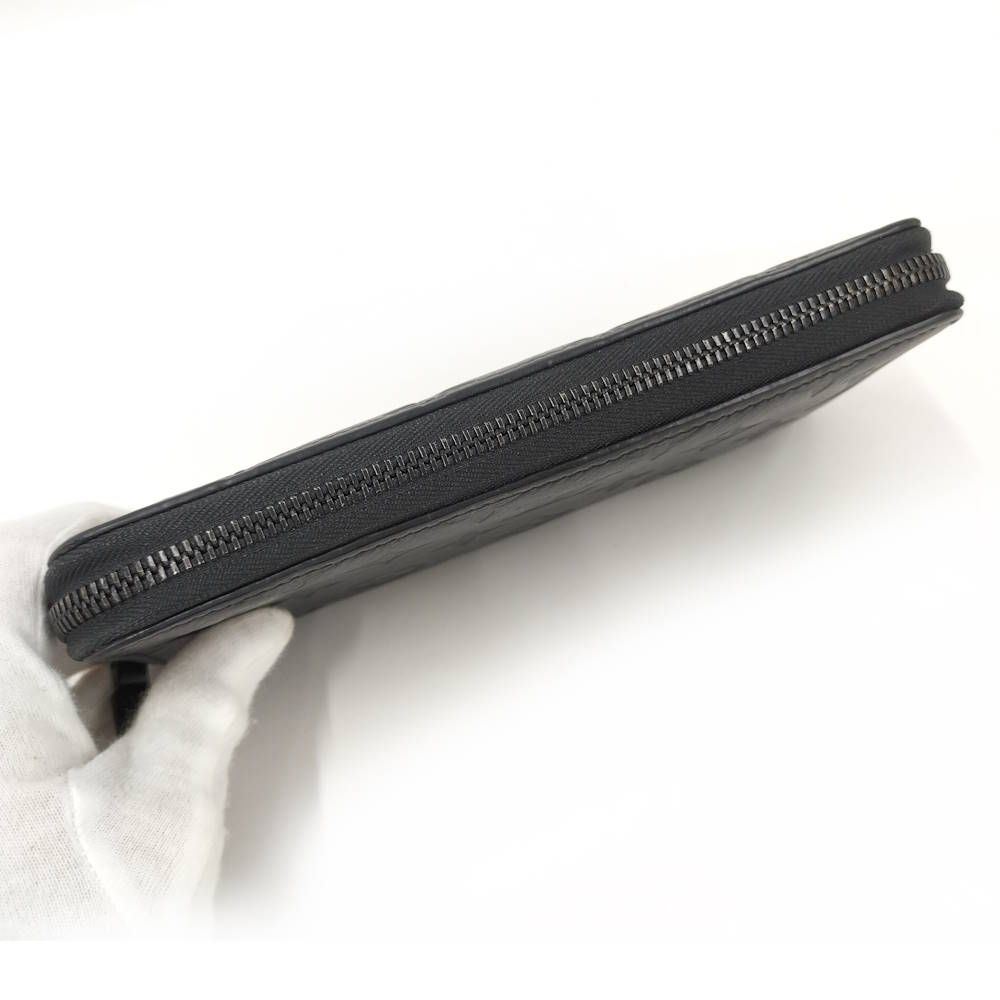 Louis Vuitton Zippy Wallet Horizontal Zip Around Monogram Shadow — view 6