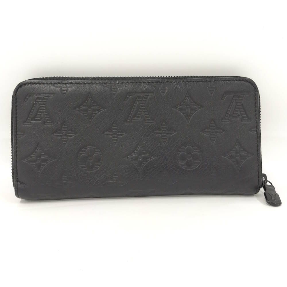 Louis Vuitton Zippy Wallet Horizontal Zip Around Monogram Shadow — view 3