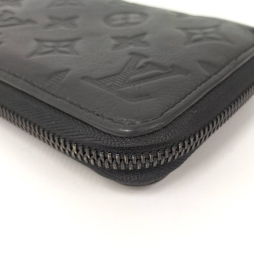 Louis Vuitton Zippy Wallet Horizontal Zip Around Monogram Shadow — view 5
