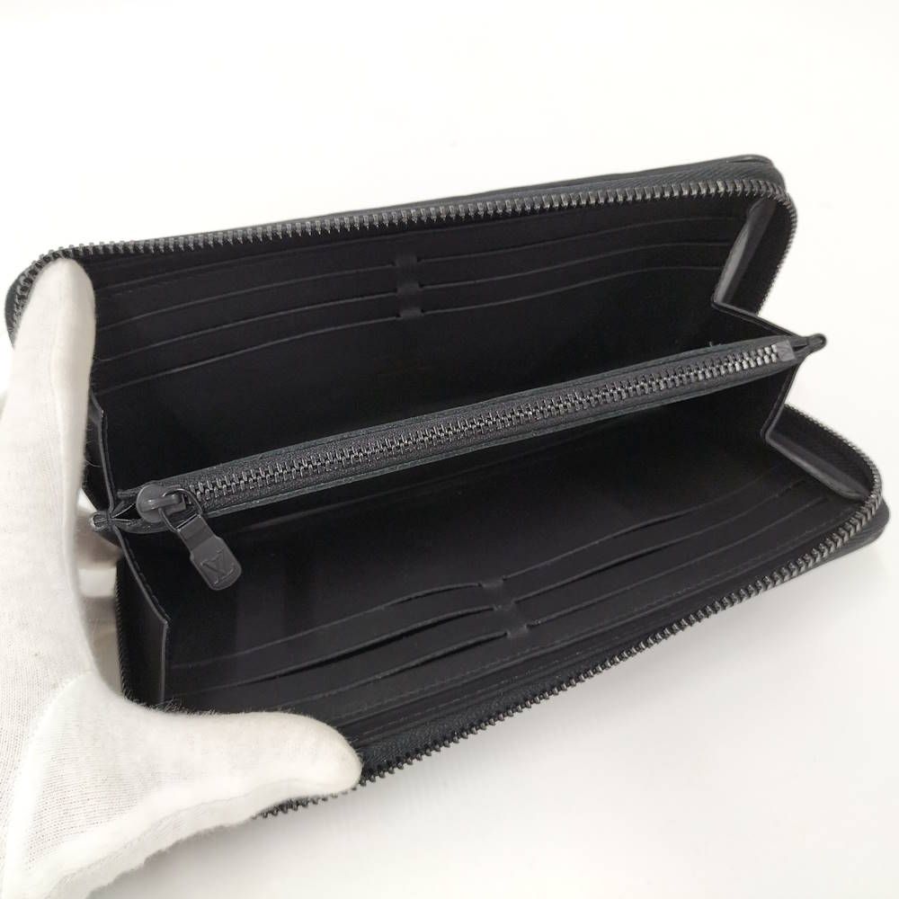 Louis Vuitton Zippy Wallet Horizontal Zip Around Monogram Shadow — view 2