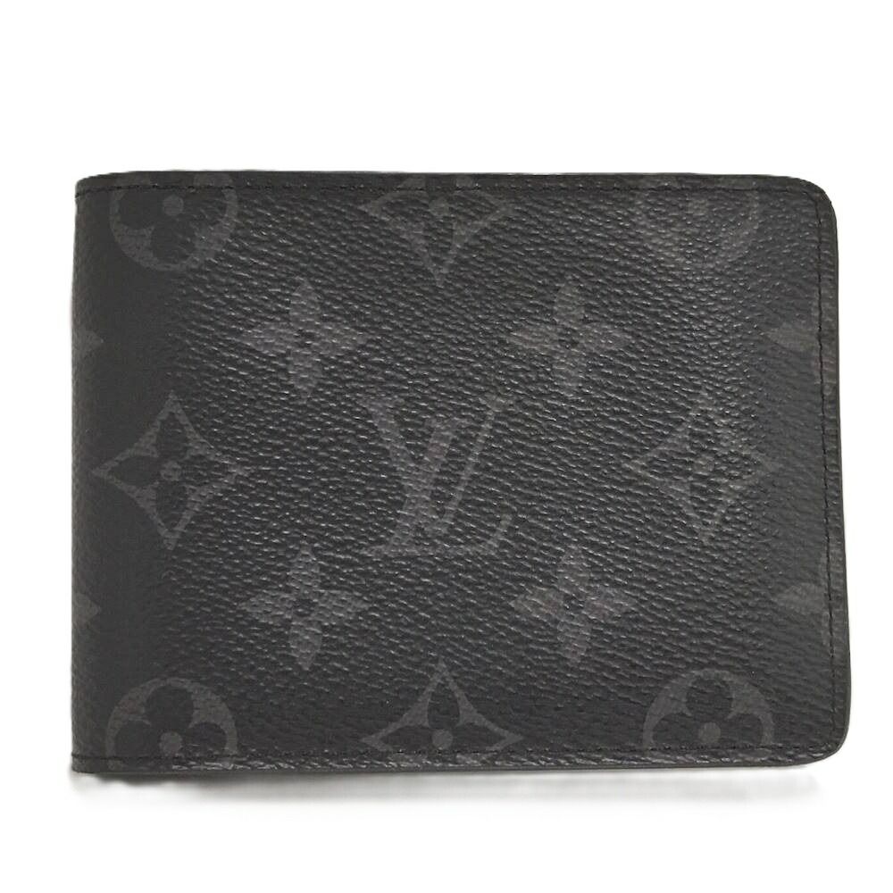Louis Vuitton Portefeuille Multiple Bifold Wallet Monogram Eclipse