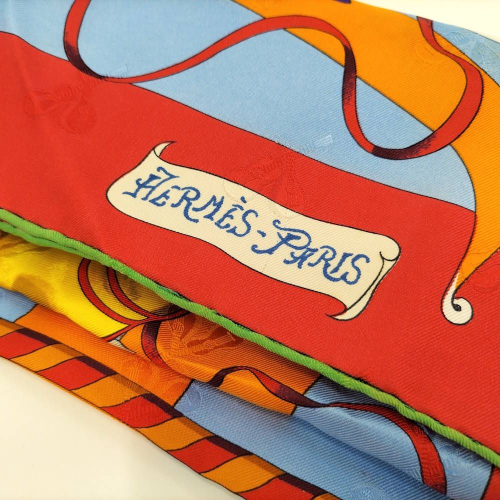 Hermes Carre 90 Scarf Venice Carnival Silk 100% Multicolor — view 6
