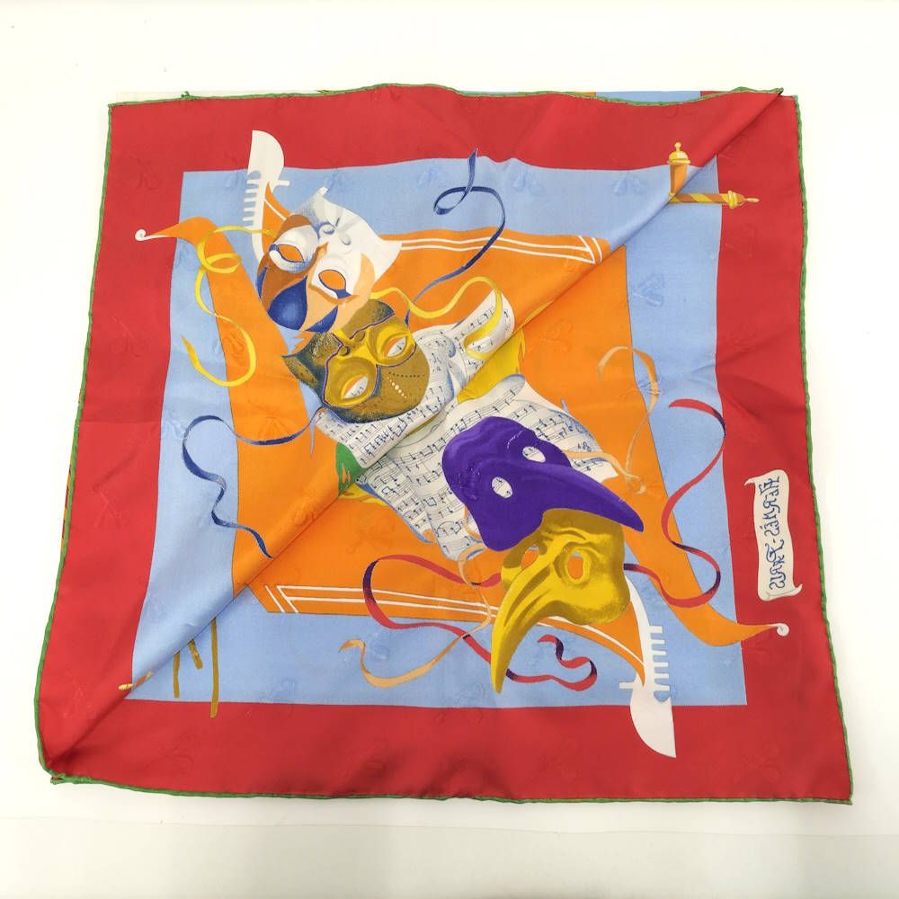 Hermes Carre 90 Scarf Venice Carnival Silk 100% Multicolor — view 3