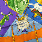 Hermes Carre 90 Scarf Venice Carnival Silk 100% Multicolor — view 2