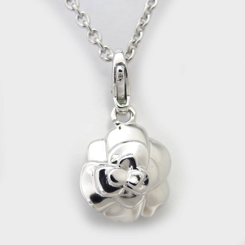 Chanel Camellia Necklace 18k White Gold
