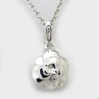 Chanel Camellia Necklace 18k White Gold