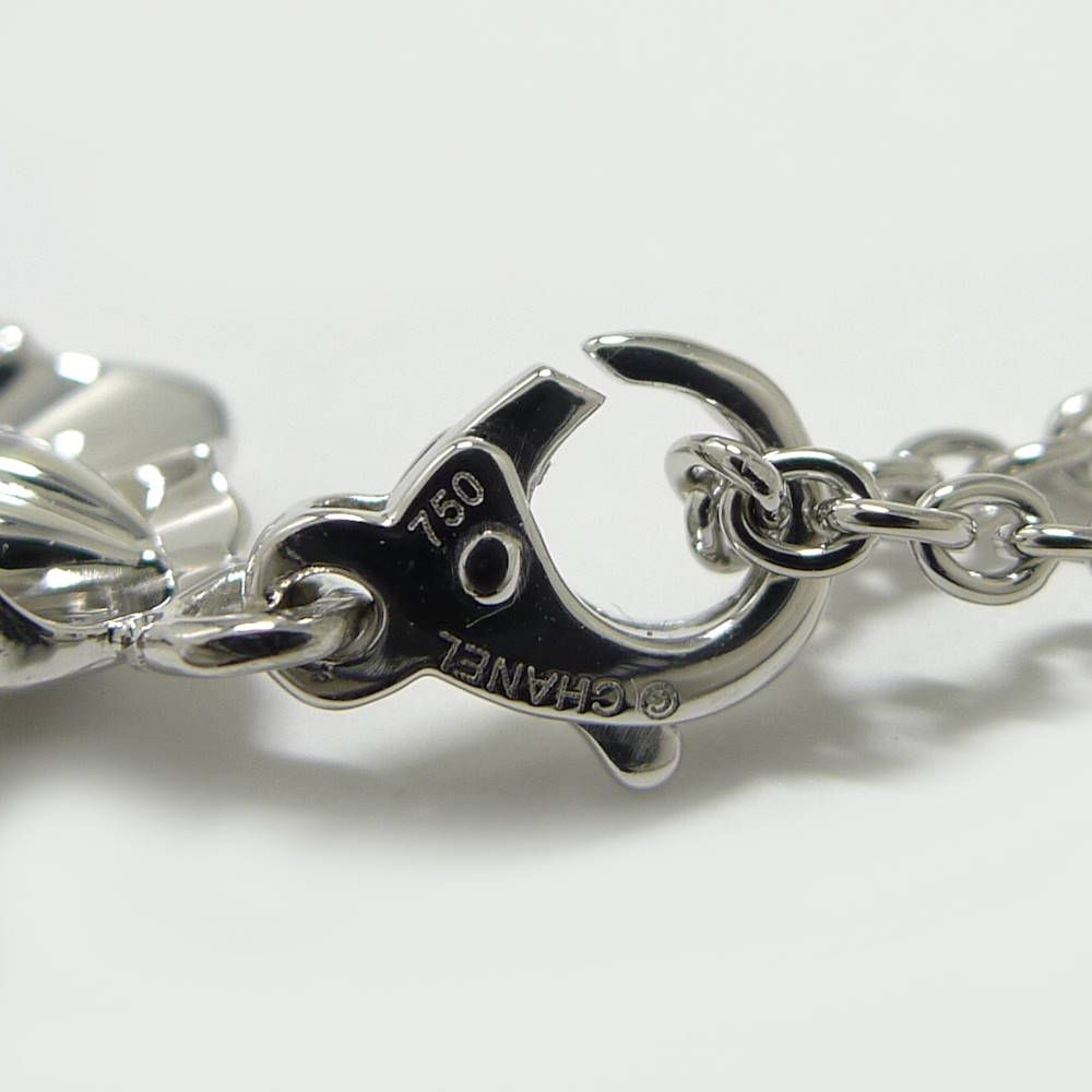 Chanel Camellia Necklace 18k White Gold — view 6