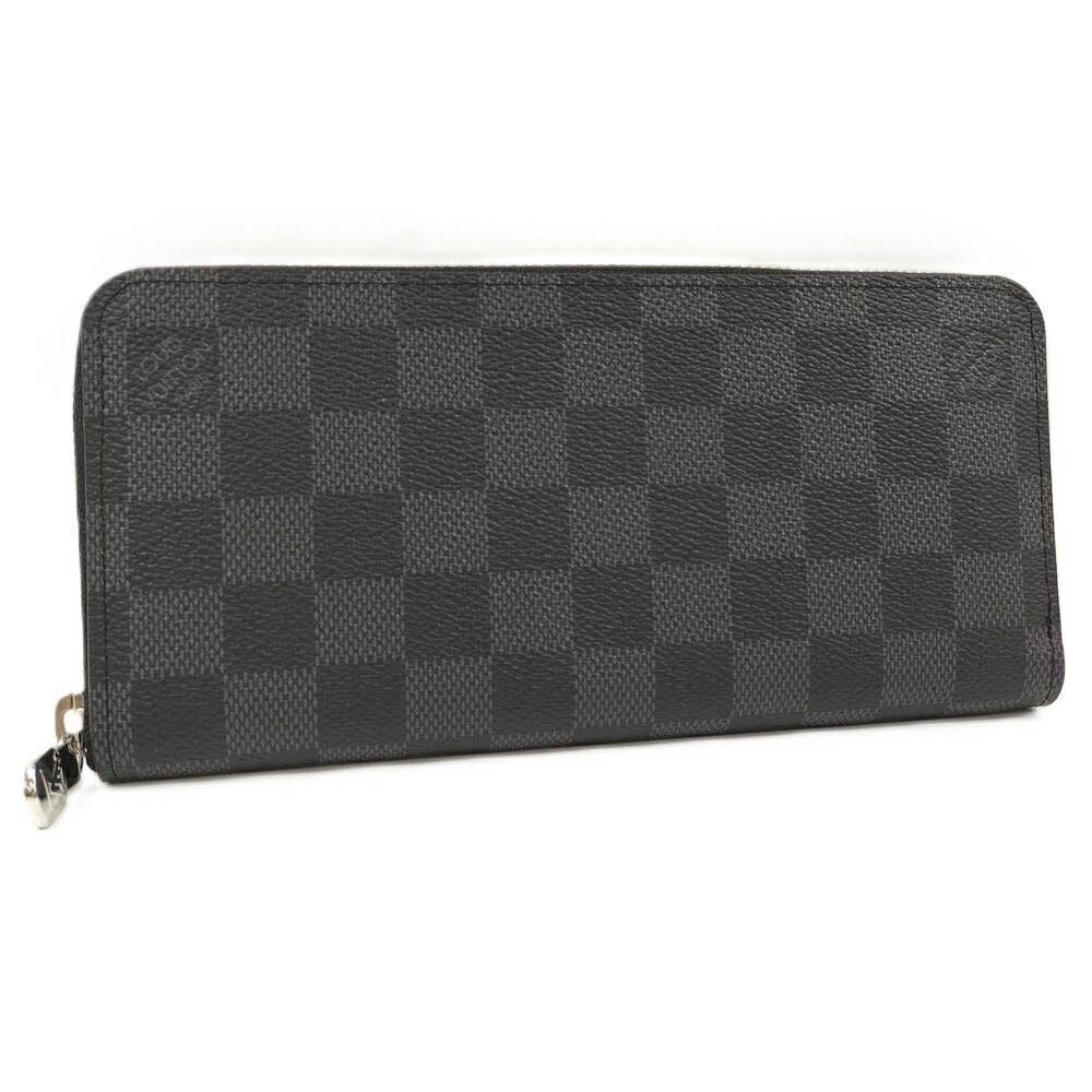 Louis Vuitton Zippy Wallet Horizontal Zip Around Damier Graphite