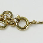 Dior Necklace CD Logo Gold Metal Rhinestone — view 5