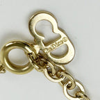 Dior Necklace CD Logo Gold Metal Rhinestone — view 6