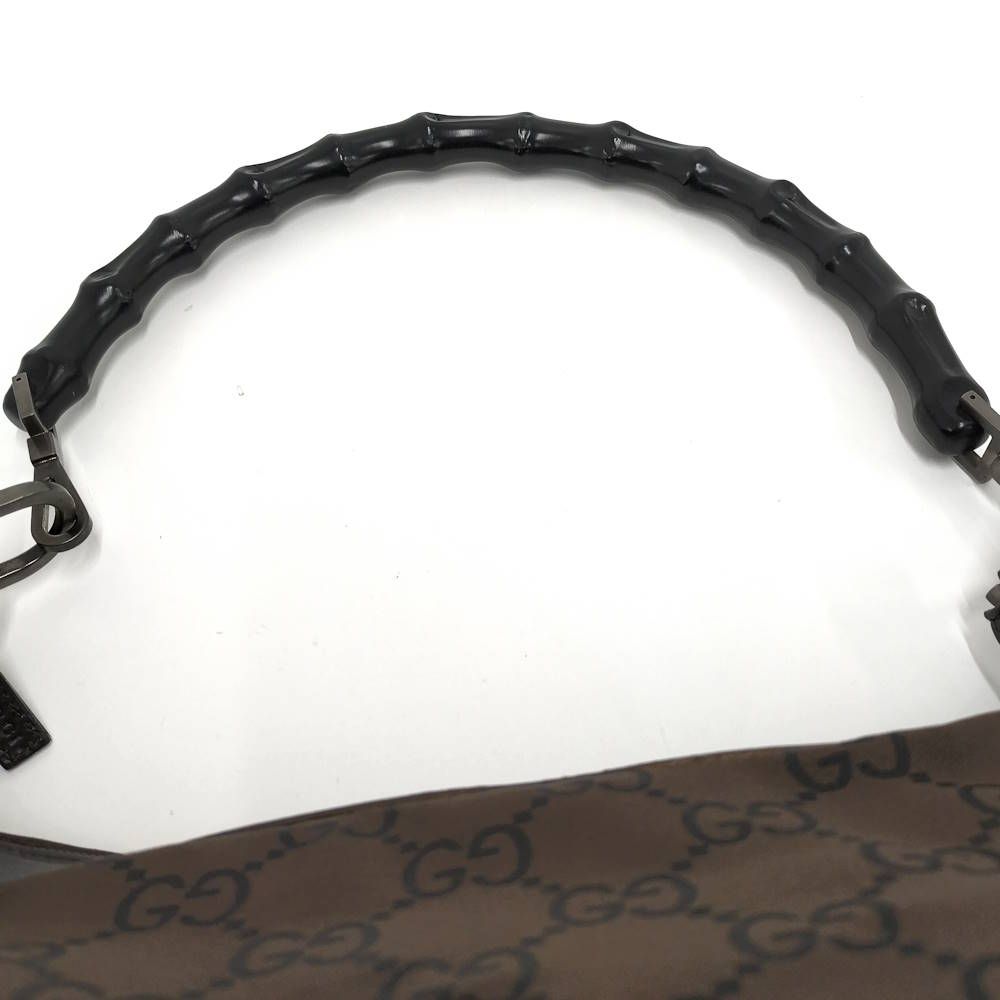Gucci Bamboo Nylon Canvas Shoulder — view 7
