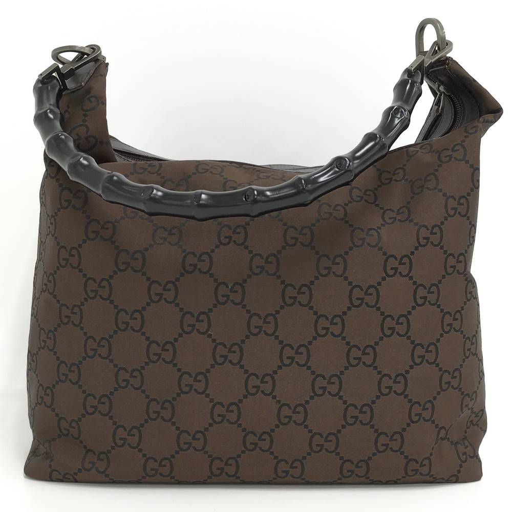 Gucci Bamboo Nylon Canvas Shoulder — view 2
