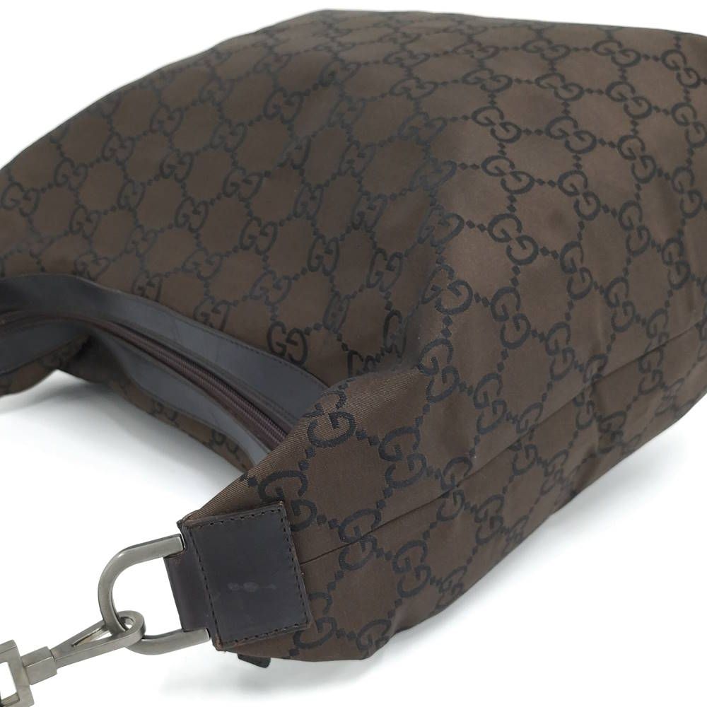Gucci Bamboo Nylon Canvas Shoulder — view 3