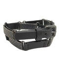 Bottega Veneta Bracelet Leather Black Silver
