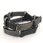 Bottega Veneta Bracelet Leather Black Silver — view 2