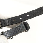Bottega Veneta Bracelet Leather Black Silver — view 7