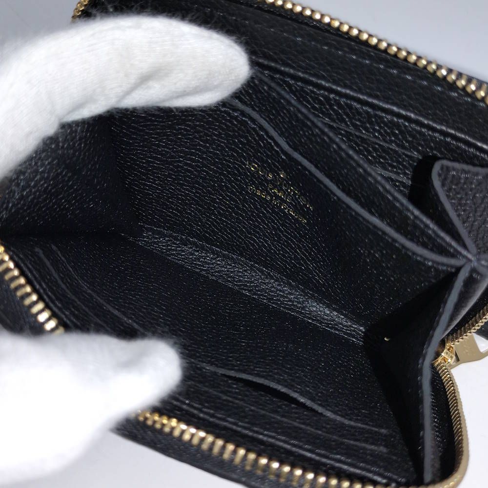 Louis Vuitton Zippy Coin Purse Monogram Empreinte Noir Black — view 9