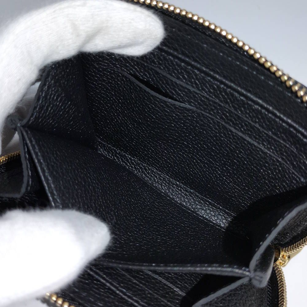 Louis Vuitton Zippy Coin Purse Monogram Empreinte Noir Black — view 8