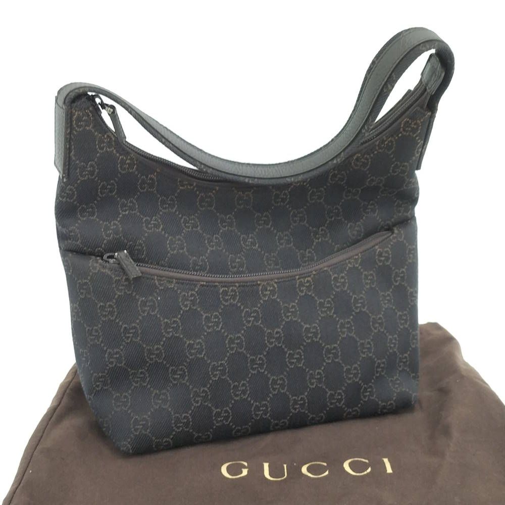 Gucci Shoulder Bag GG Canvas Brown — view 9