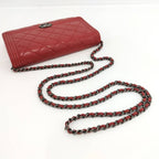 Chanel Boy Chain Wallet Lambskin Shoulder — view 4