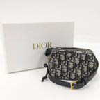 Dior Oblique Jacquard Waist Bag Canvas Navy — view 9