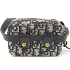 Dior Oblique Jacquard Waist Bag Canvas Navy — view 2