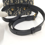 Dior Oblique Jacquard Waist Bag Canvas Navy — view 6