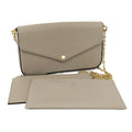 Louis Vuitton Pochette Felicie Chain Shoulder Bag Epi Gale