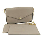 Louis Vuitton Pochette Felicie Chain Shoulder Bag Epi Gale