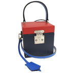 Louis Vuitton Bree Car Box 2-Way Bag Epi Red Navy Blue