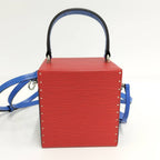 Louis Vuitton Bree Car Box 2-Way Bag Epi Red Navy Blue — view 2