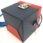 Louis Vuitton Bree Car Box 2-Way Bag Epi Red Navy Blue — view 3