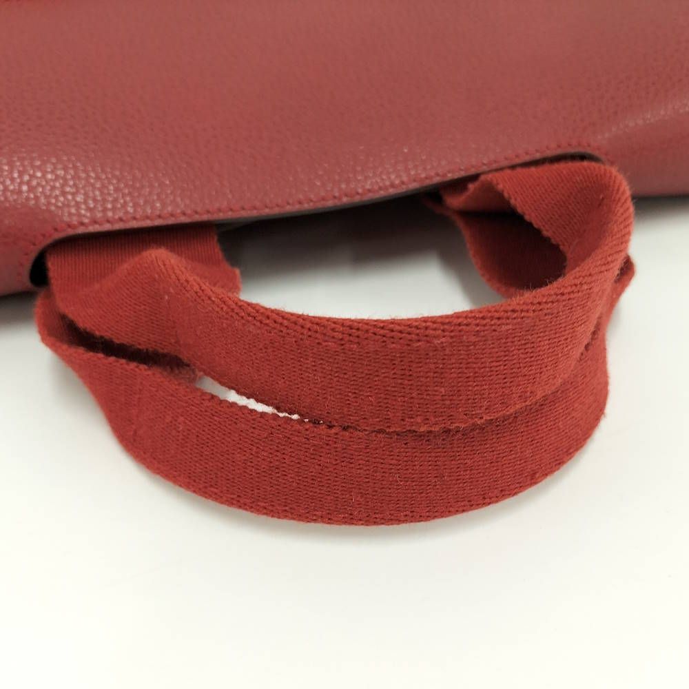 Hermes Valparaiso PM Handbag Leather Canvas — view 4