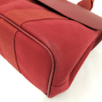 Hermes Valparaiso PM Handbag Leather Canvas — view 3