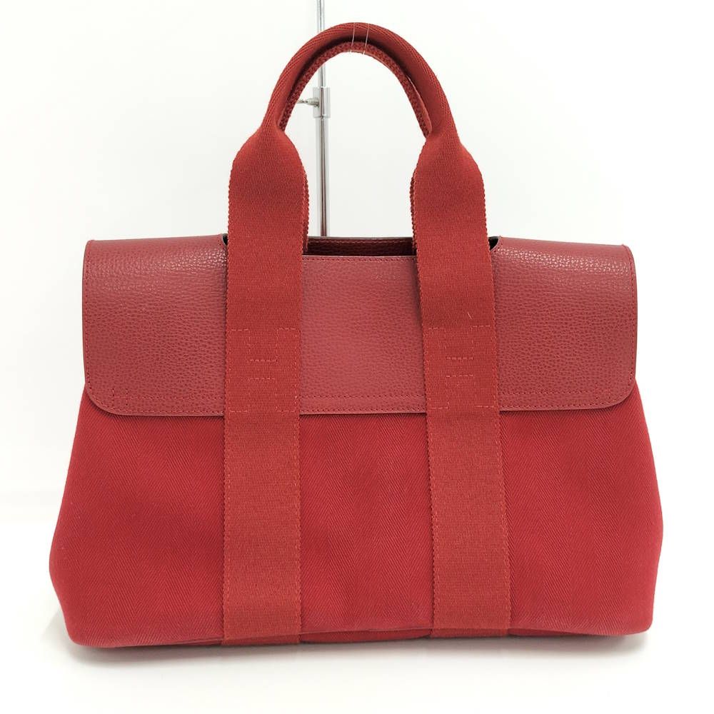 Hermes Valparaiso PM Handbag Leather Canvas — view 2