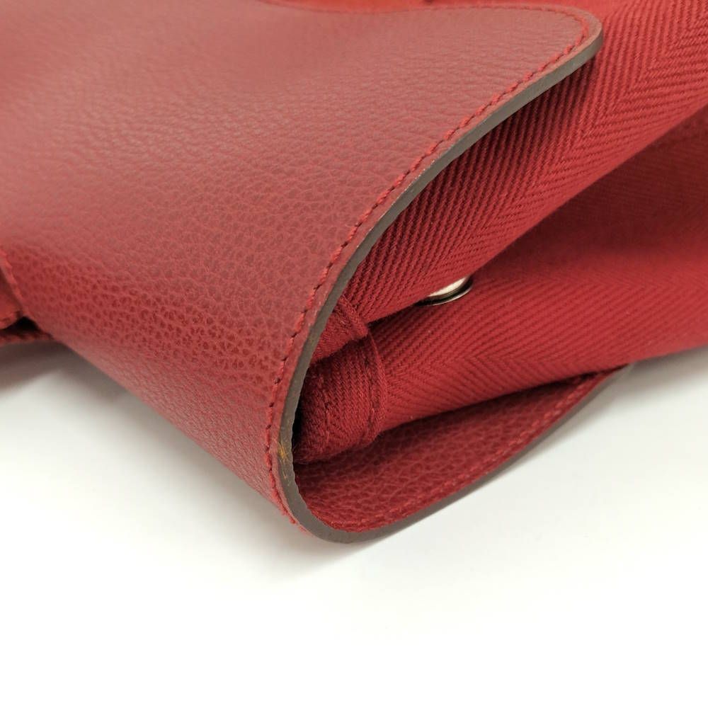 Hermes Valparaiso PM Handbag Leather Canvas — view 6