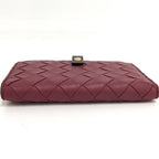 Bottega Veneta Bifold Wallet Intrecciato Leather Bordeaux — view 7