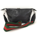 Gucci Shoulder Bag Brera Sherry Line Black Leather — view 2