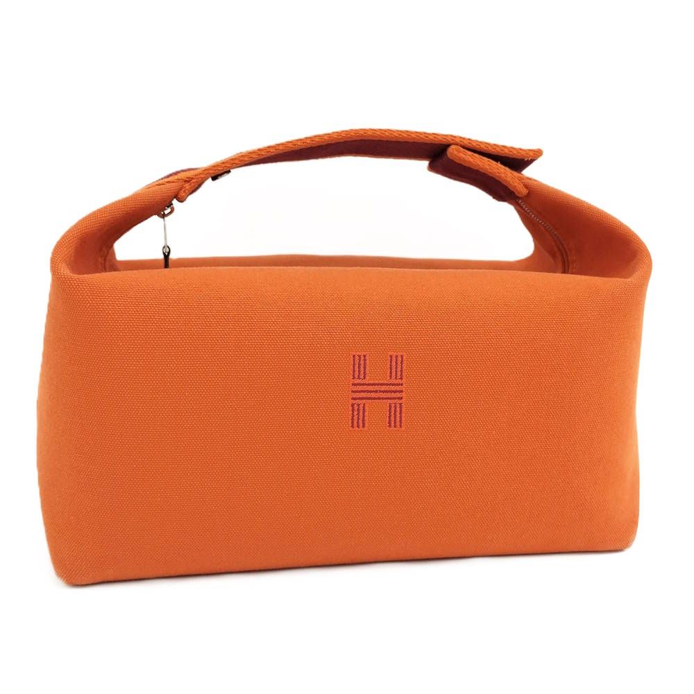 Hermes Brid-a-brac Pouch Canvas Orange