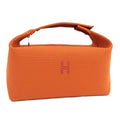 Hermes Brid-a-brac Pouch Canvas Orange