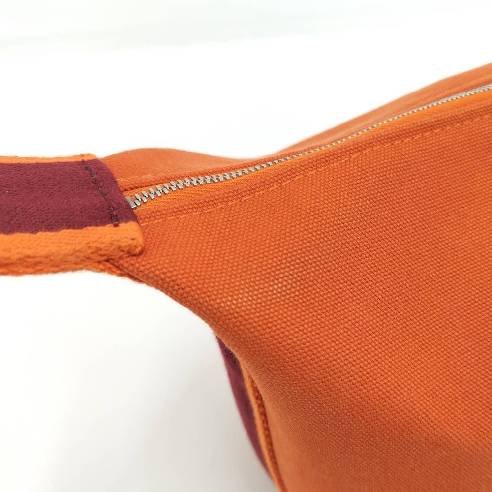 Hermes Brid-a-brac Pouch Canvas Orange — view 7