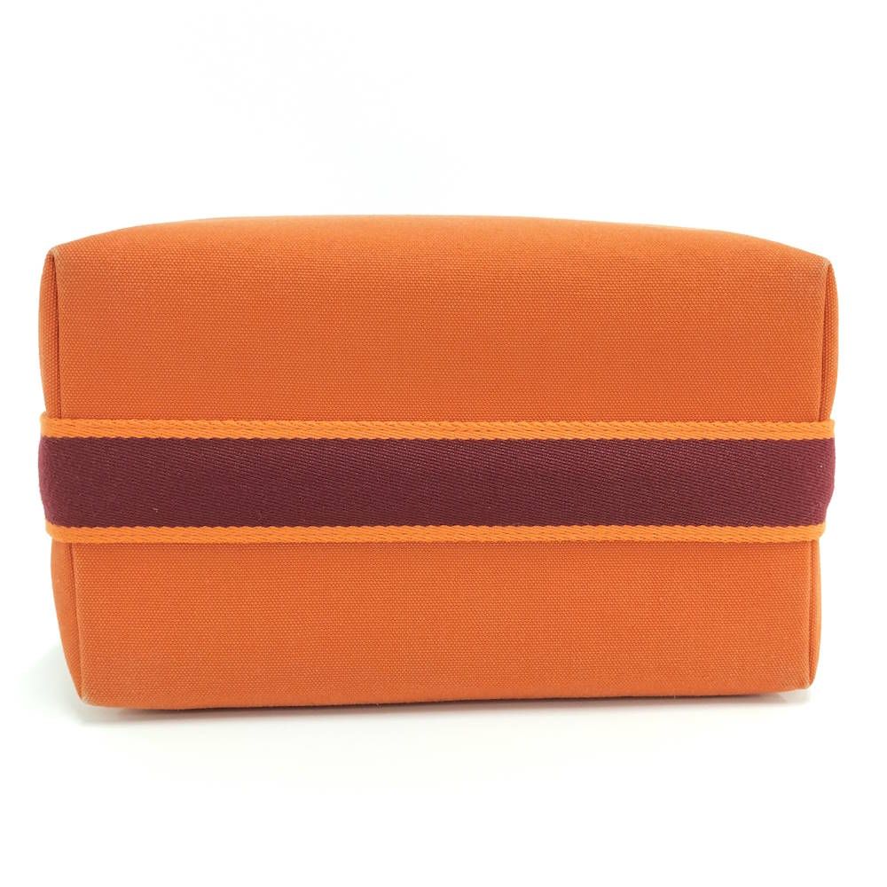 Hermes Brid-a-brac Pouch Canvas Orange — view 5