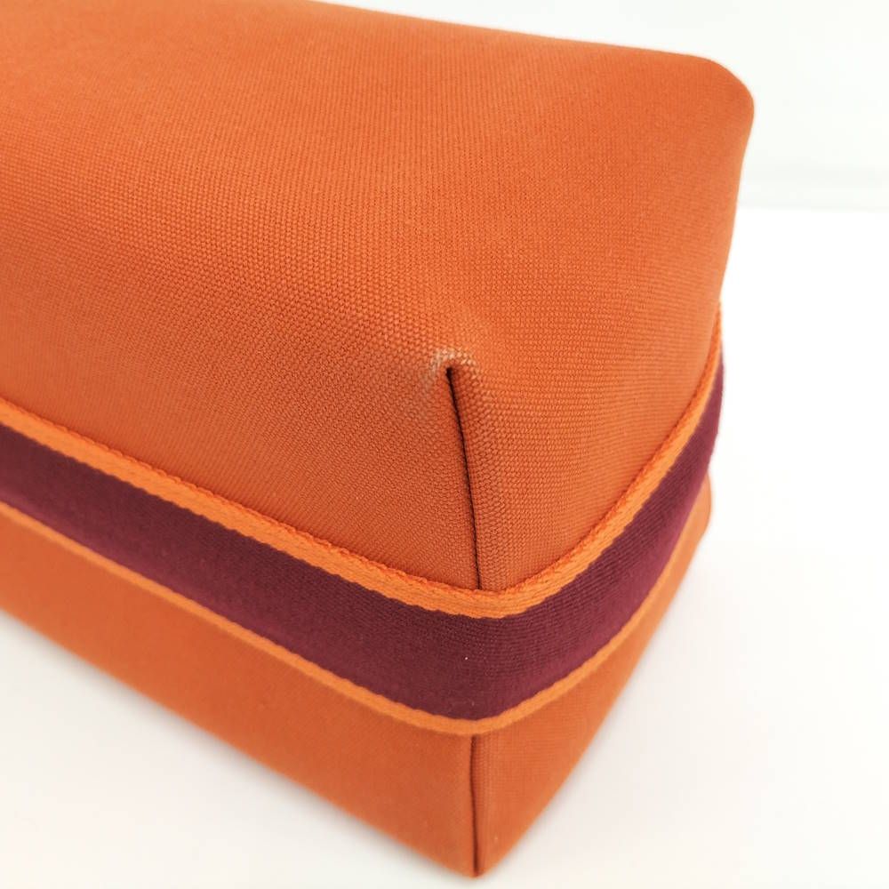 Hermes Brid-a-brac Pouch Canvas Orange — view 3