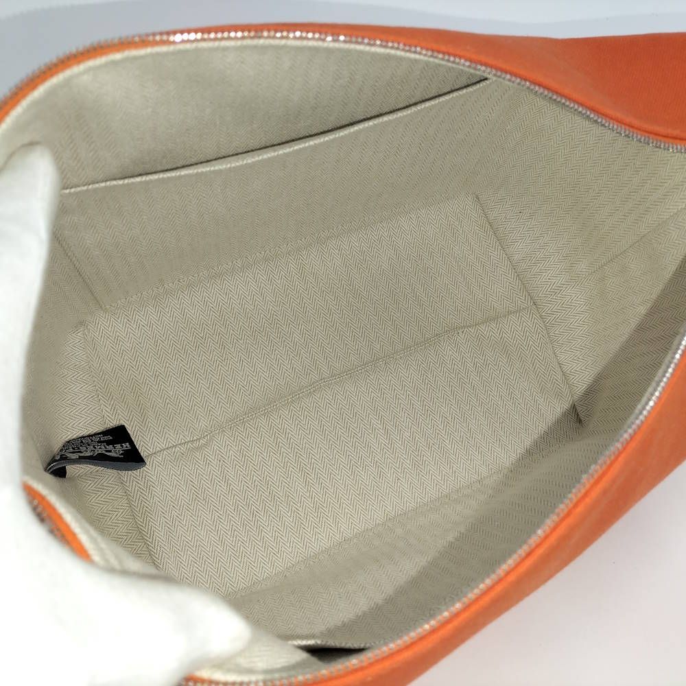 Hermes Brid-a-brac Pouch Canvas Orange — view 9