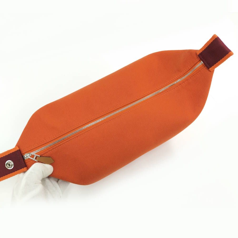 Hermes Brid-a-brac Pouch Canvas Orange — view 8