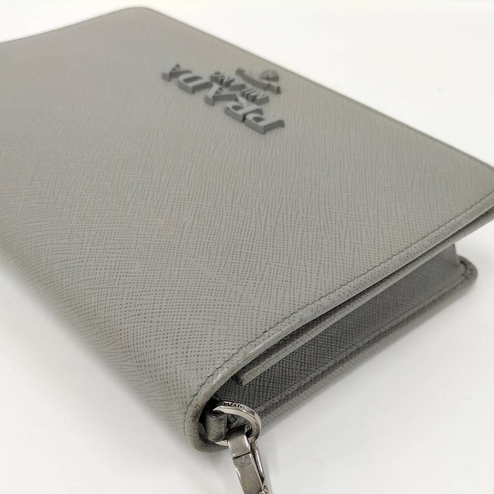 Prada Chain Shoulder Wallet Saffiano — view 3