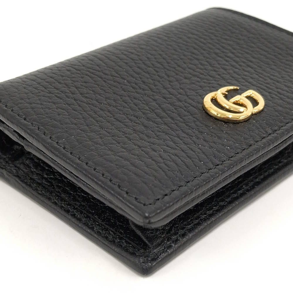 Gucci Compact Wallet GG Marmont Leather Black — view 5