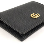 Gucci Compact Wallet GG Marmont Leather Black — view 5
