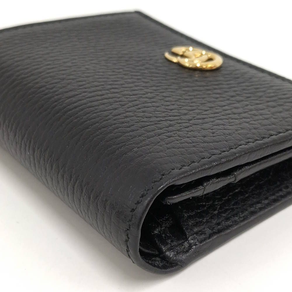 Gucci Compact Wallet GG Marmont Leather Black — view 4