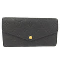 Louis Vuitton Portefeuille Sarah Wallet Monogram Empreinte Leather Black